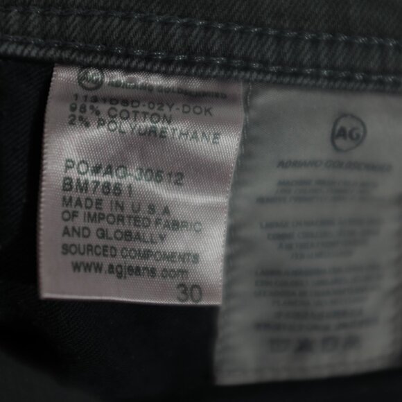 AG adriano goldschmied denim matchbox slim straight Vapor Wash City Haze size 30 - Picture 14 of 16